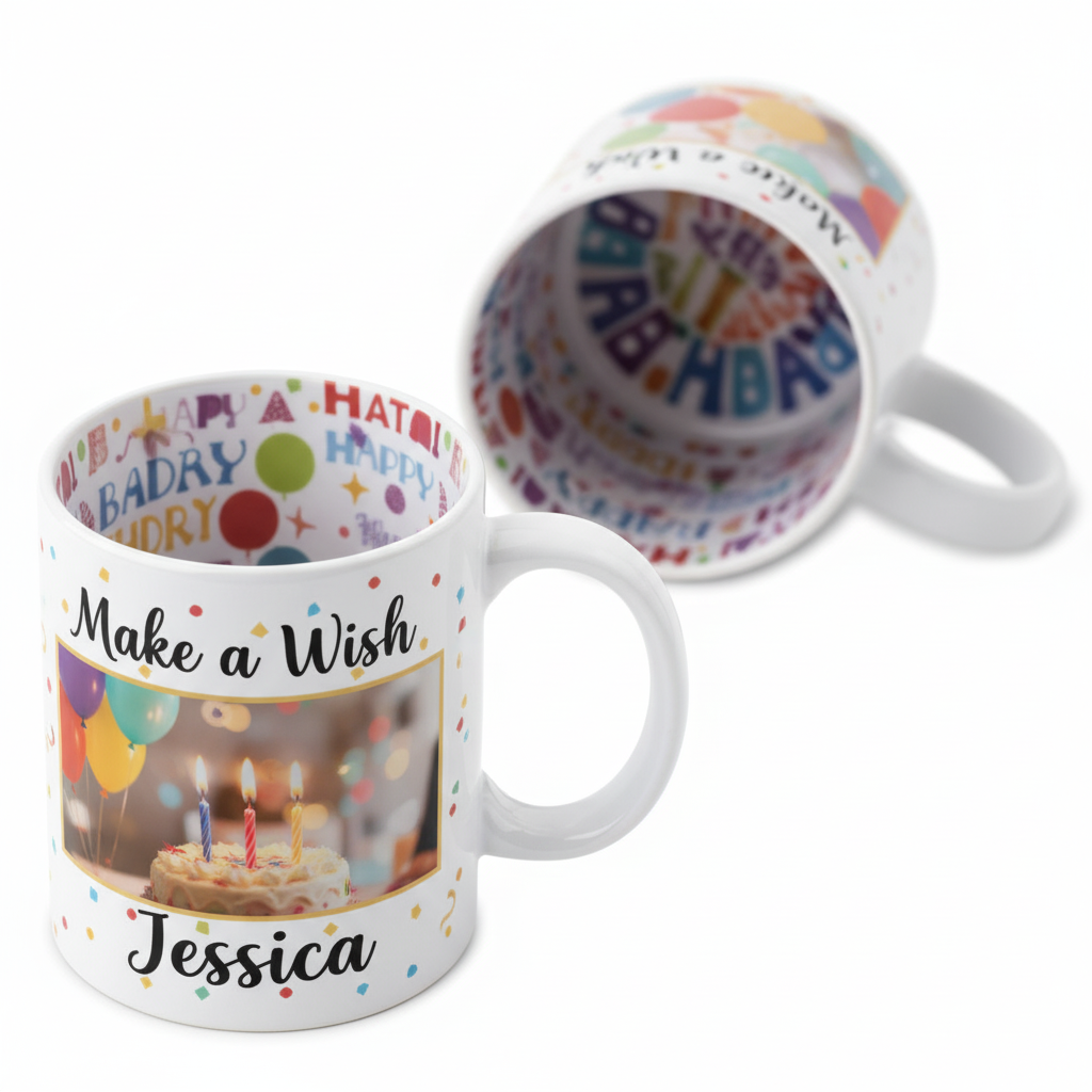 Birthday Coffee Mugs 11oz | Custom Photo & Name Printing | Personalized Gifts SA