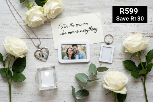 Complete bundle flat lay showing R599 value - save R130