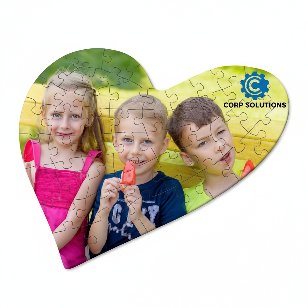 Personalized Mini Glossy Puzzle - Custom Photo & Name Gift