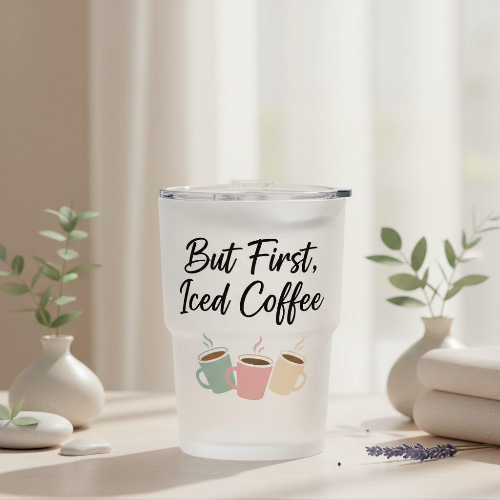 But First Iced Coffee Pastel