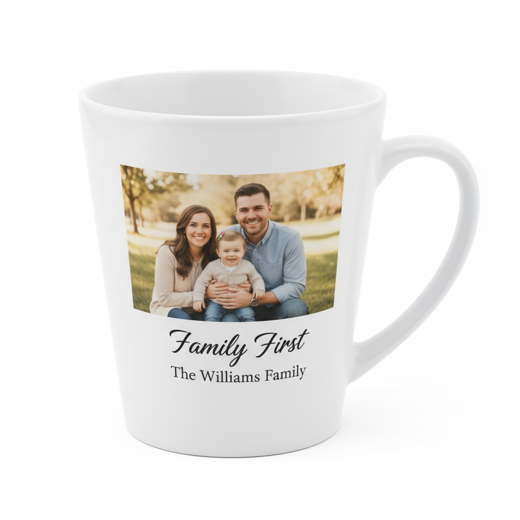12oz Cone Coffee Mugs | Custom Photo & Name Printing | Dishwasher Safe Gifts SA