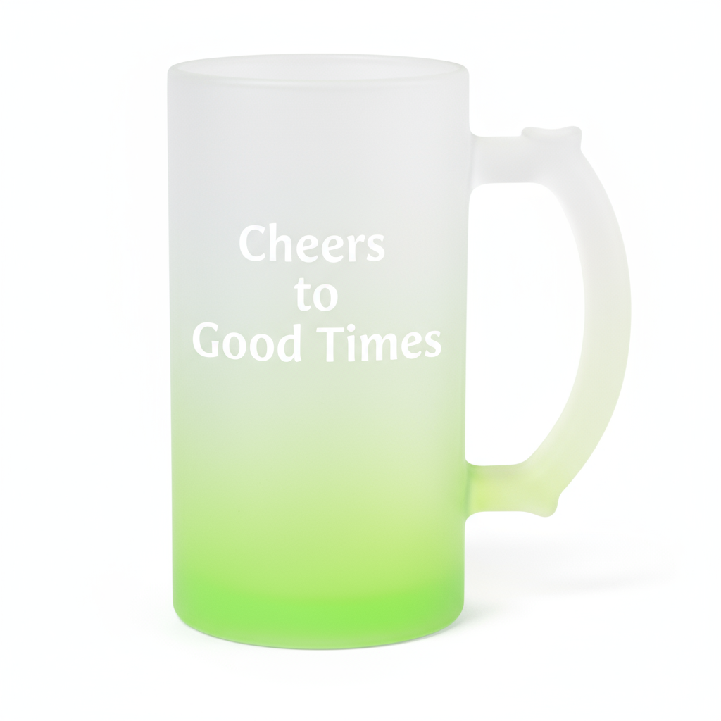 Custom Frosted Gradient Beer Mugs 16oz - Personalized Ombre Photo & Logo Printing | Pubs, Breweries & Groomsmen | Made in South Africa