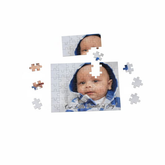 Personalized Midi 24-Piece Glossy Puzzle - Custom Photo & Name Gift