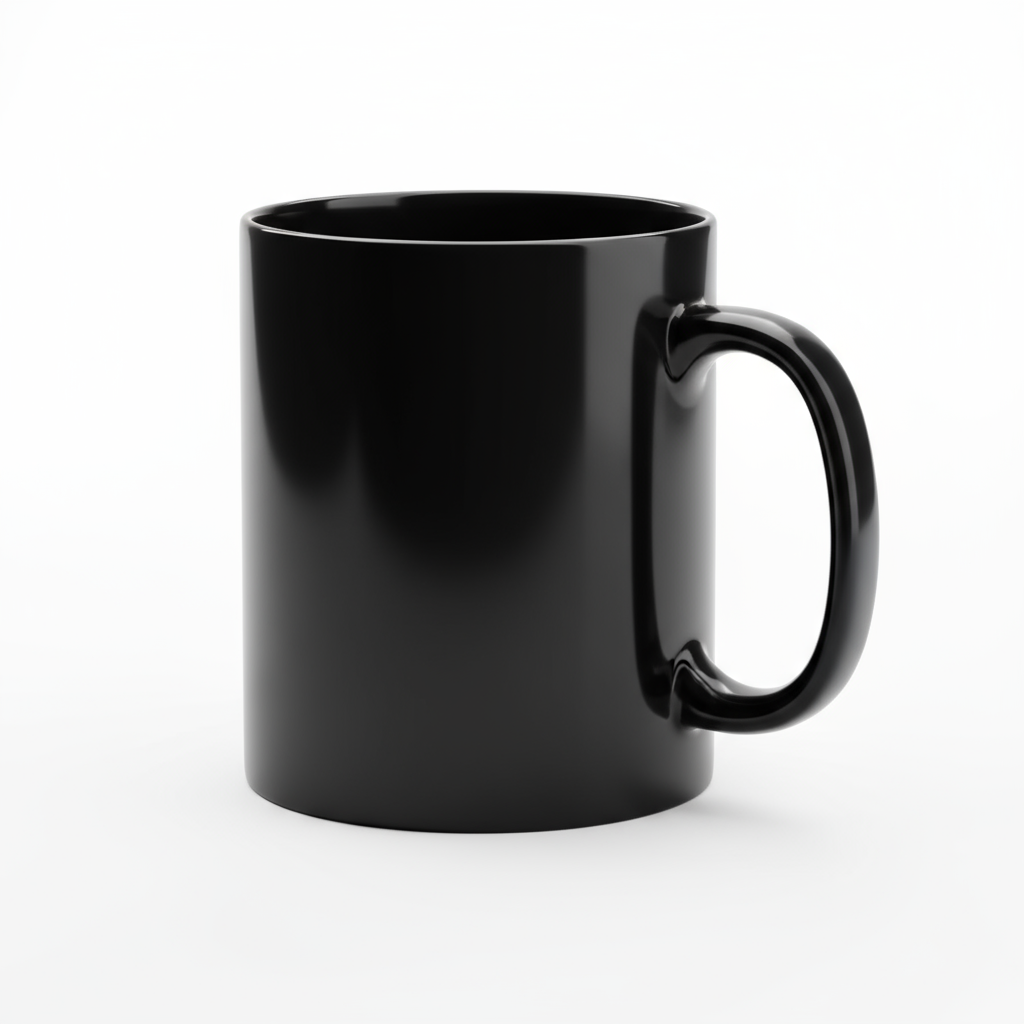 Glossy Black Magic Mugs 11oz | Custom Photo Reveal | Heat-Sensitive Gifts SA