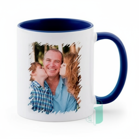 Two-Tone Inner Coffee Mugs 11oz | Custom Photo & Logo Printing | 7 Vibrant Colors