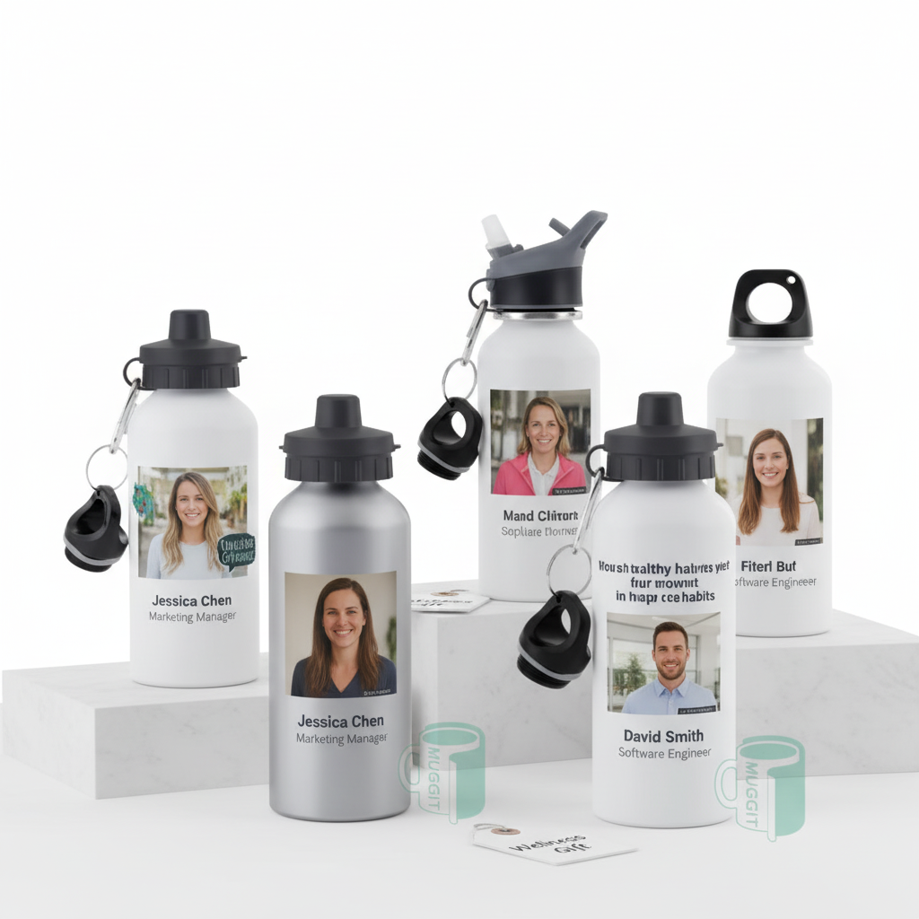 Employee personalization silver and white