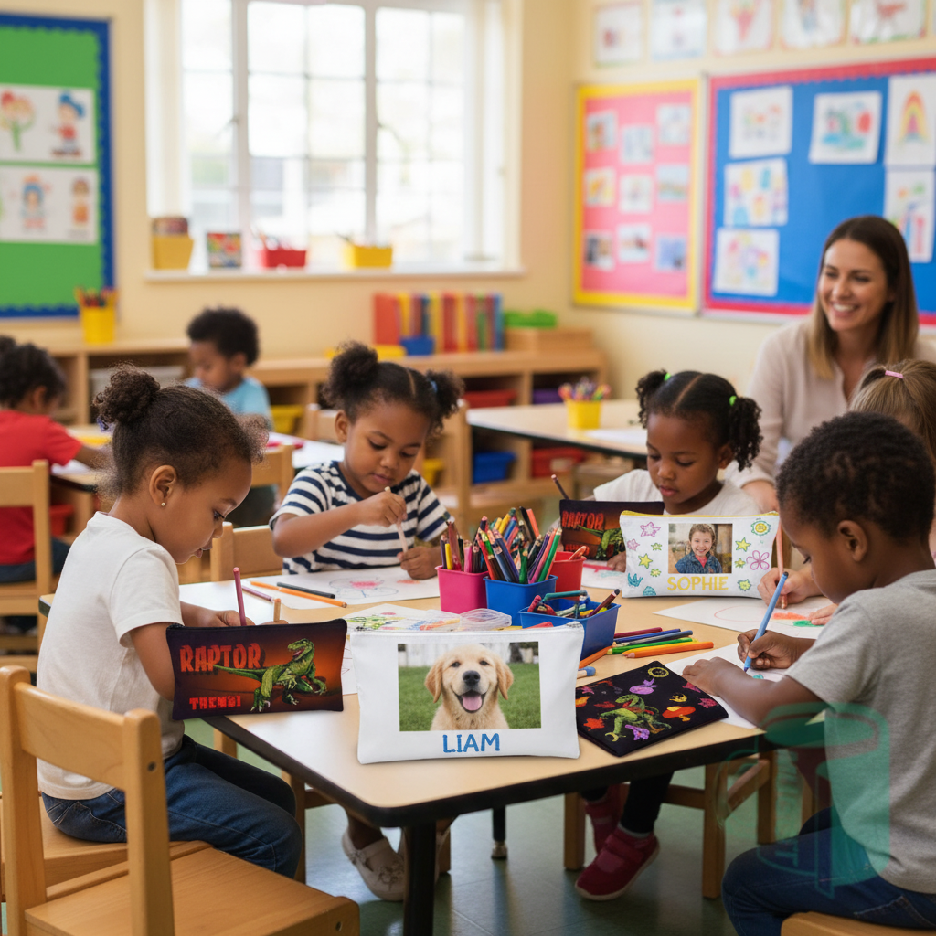Daycare classroom multiple bags
