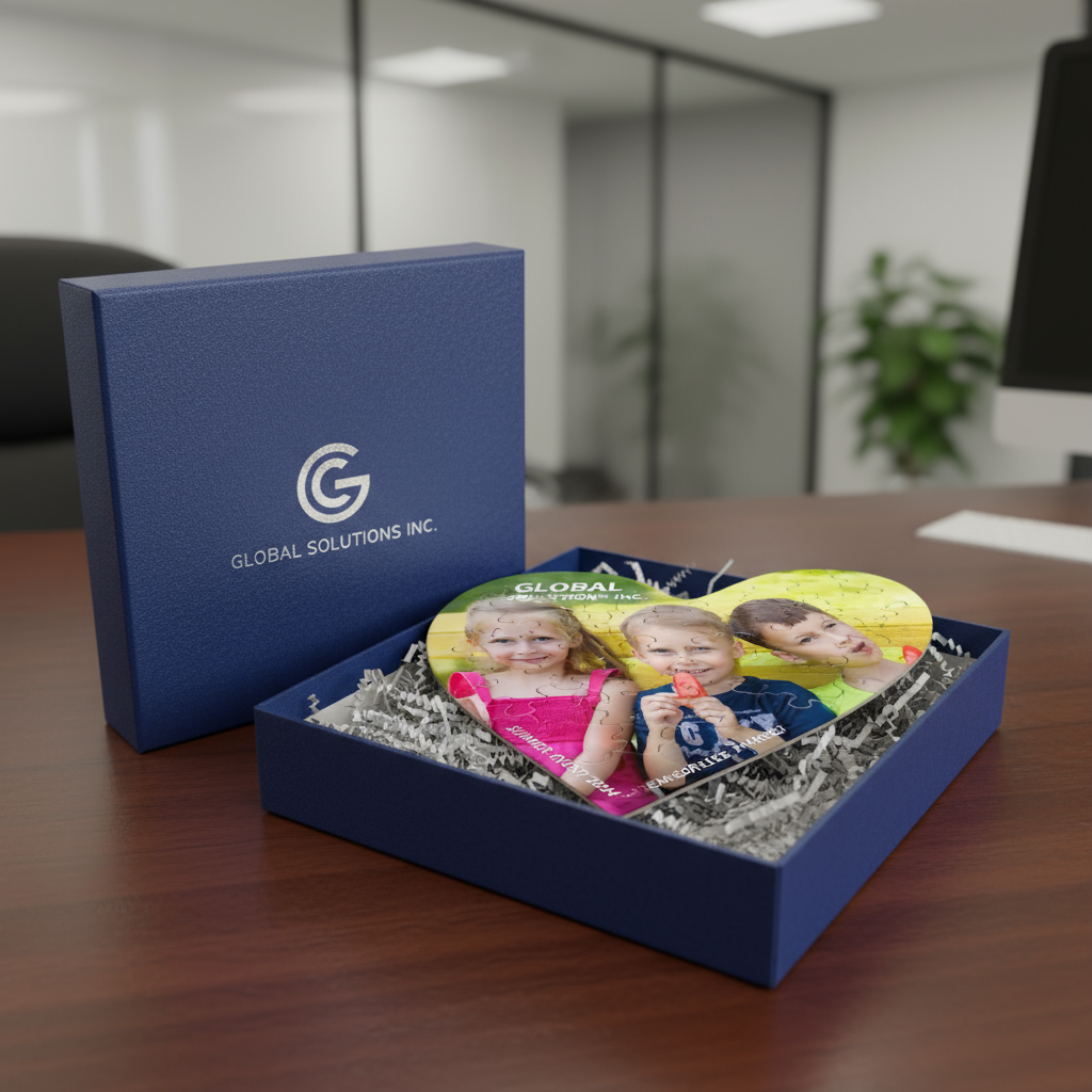 Personalized Mini Glossy Puzzle - Custom Photo & Name Gift