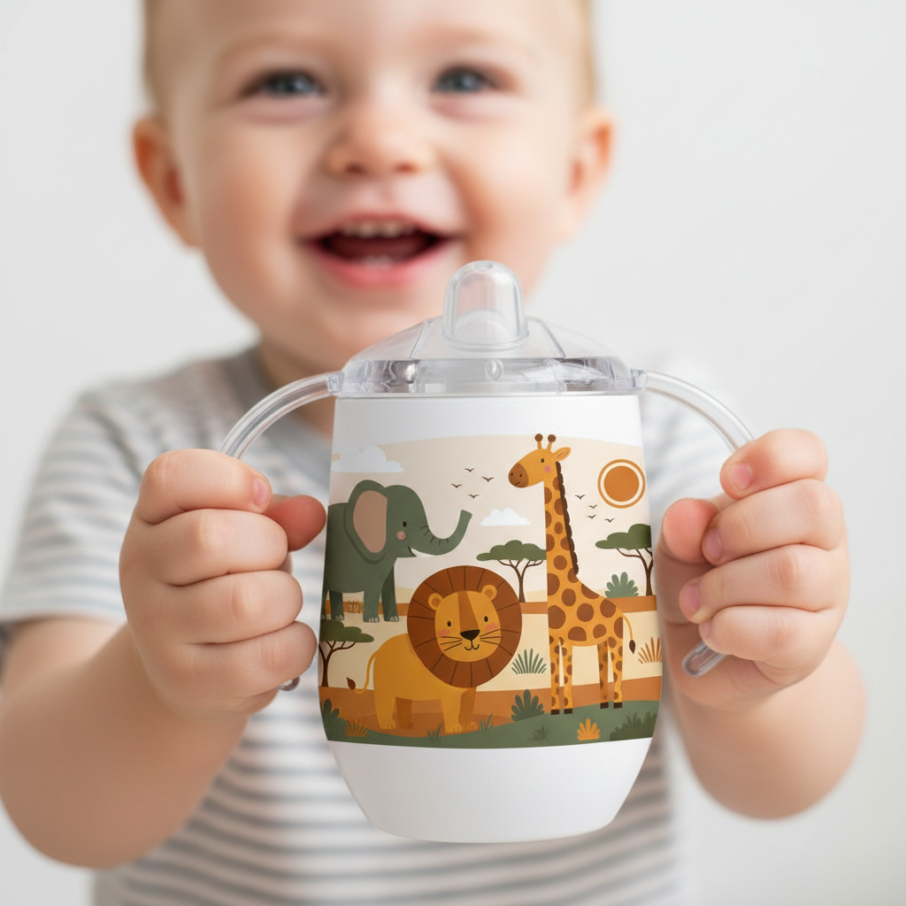 Safari Animals Sublimated Sippy Cup
