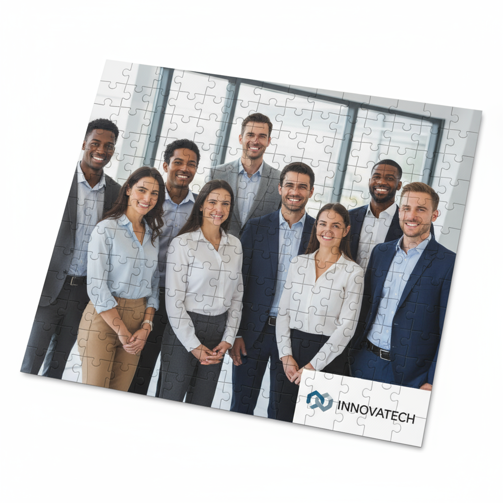 Personalized 99-Piece Cardboard Puzzle - Custom Photo & Name Gift