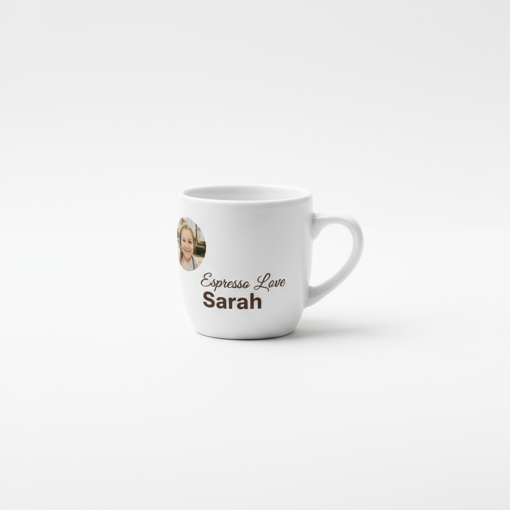 2.5oz Mini Espresso Mugs | Custom Photo & Name Printing | Adorable Gifts SA