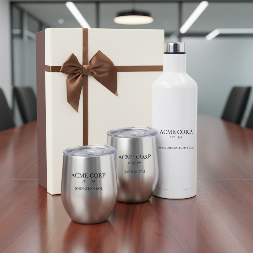 AAA-Grade Gift Set | 2 Wine Tumblers & Water Bottle | Executive Corporate Gifts SA