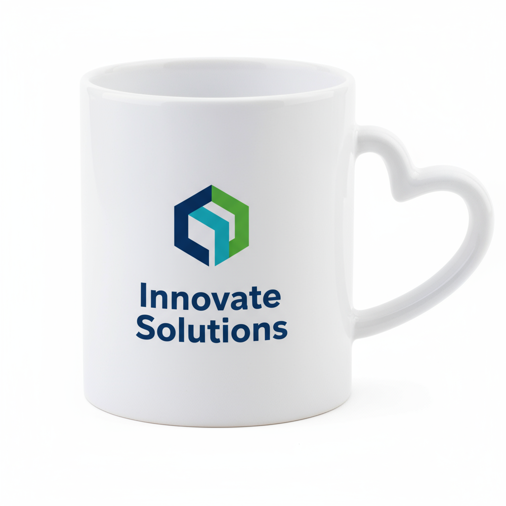 Custom logo and text mockup