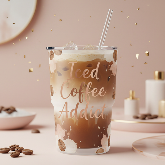 Iced Coffee Rose Gold Design