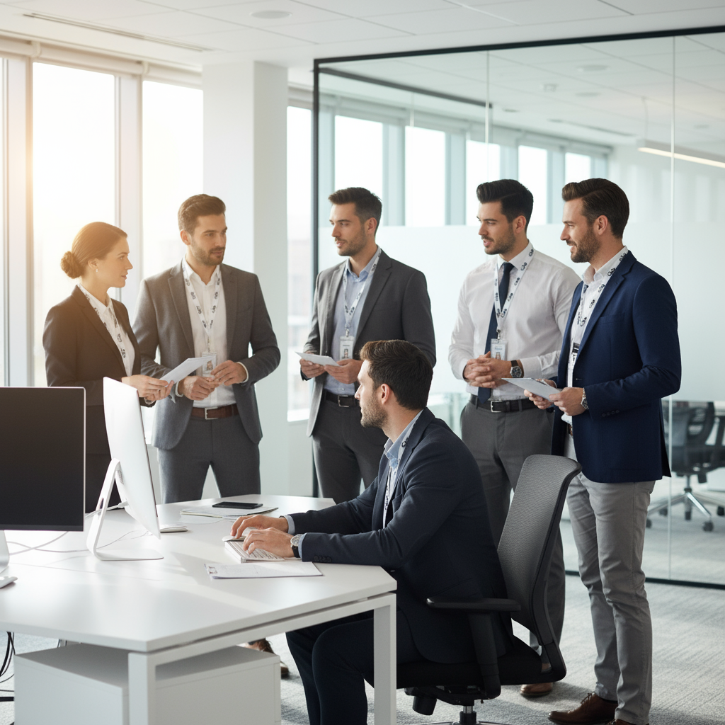 Corporate office ID badges