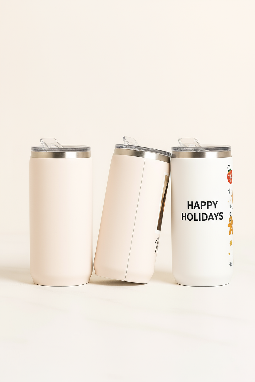 Personalized Beer Tumbler - Custom Logo & Name Stainless Steel Drinkware