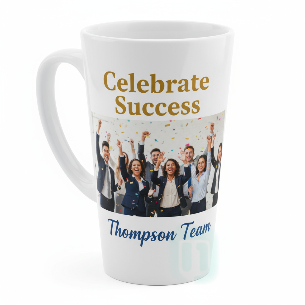 17oz Cone Coffee Mugs | Extra Large Custom Photo & Name Printing | Jumbo Gifts SA