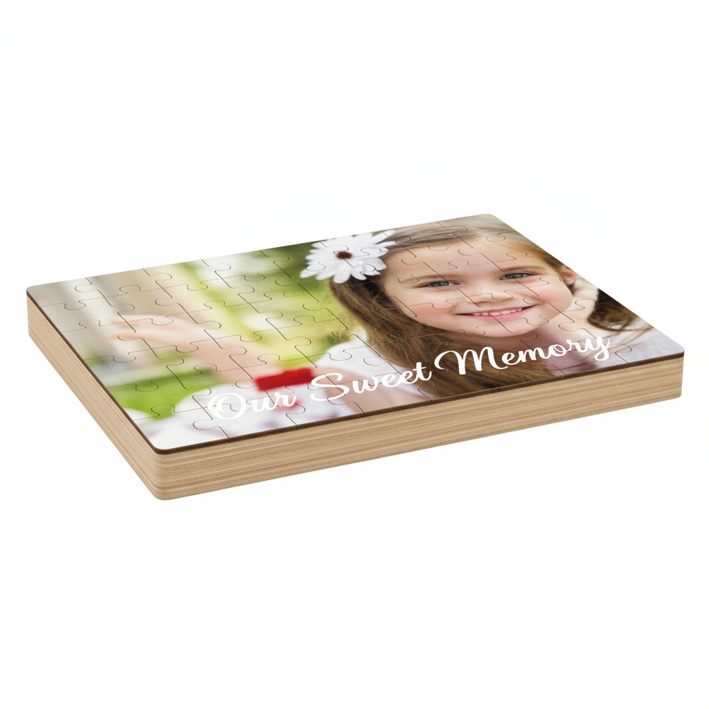 35-Piece Wooden Puzzle | Custom Photo & Name Printing | Personalized Keepsake Gifts SA