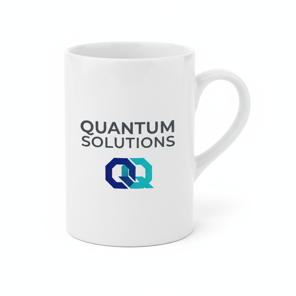 Custom logo and text mockup