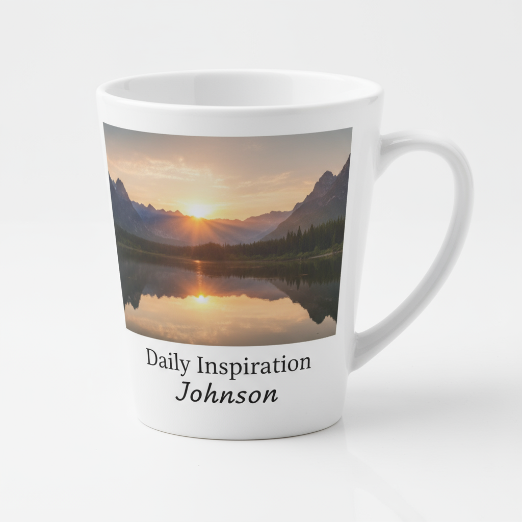 12oz Cone Coffee Mugs | Custom Photo & Name Printing | Dishwasher Safe Gifts SA