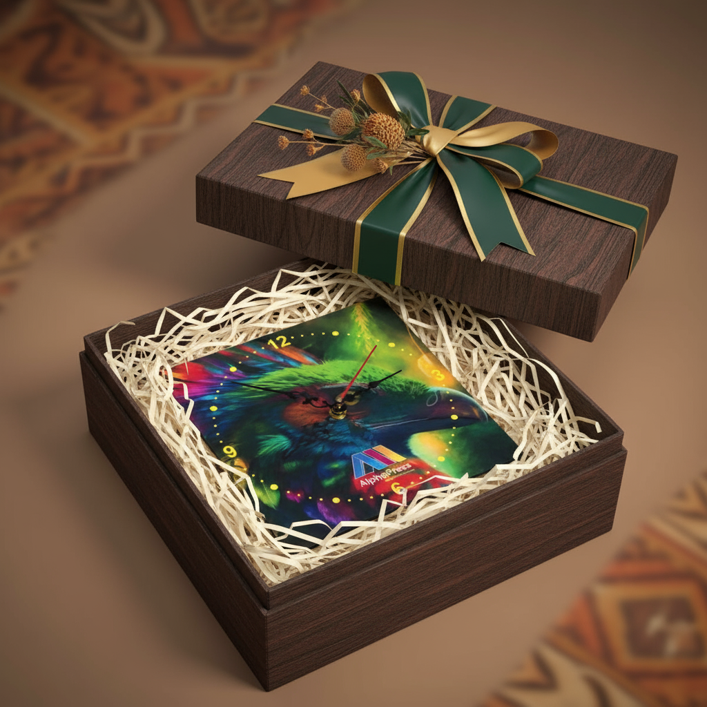 Gift presentation of custom clock