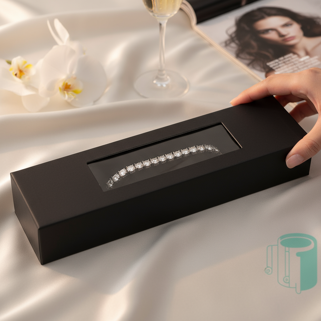 Jewelry in luxury black box