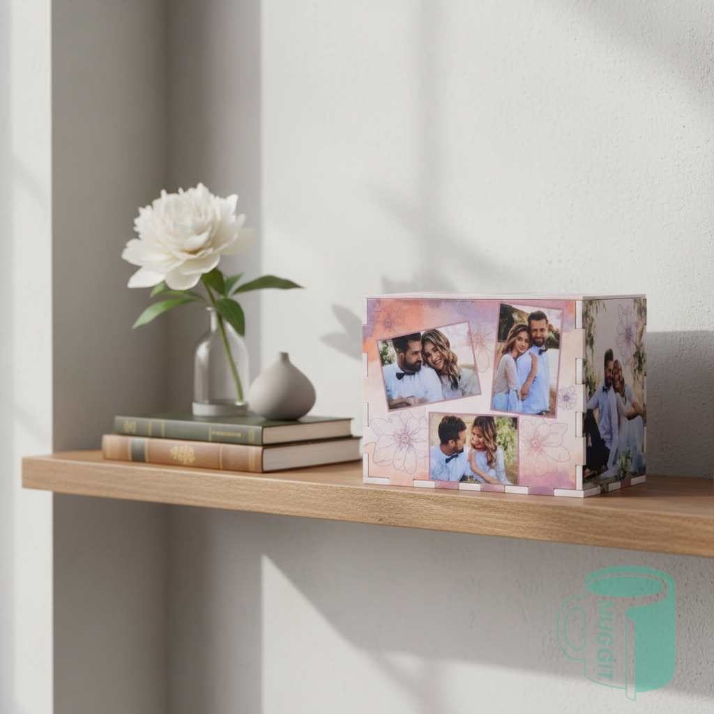 Keepsake box displayed as decorative piece