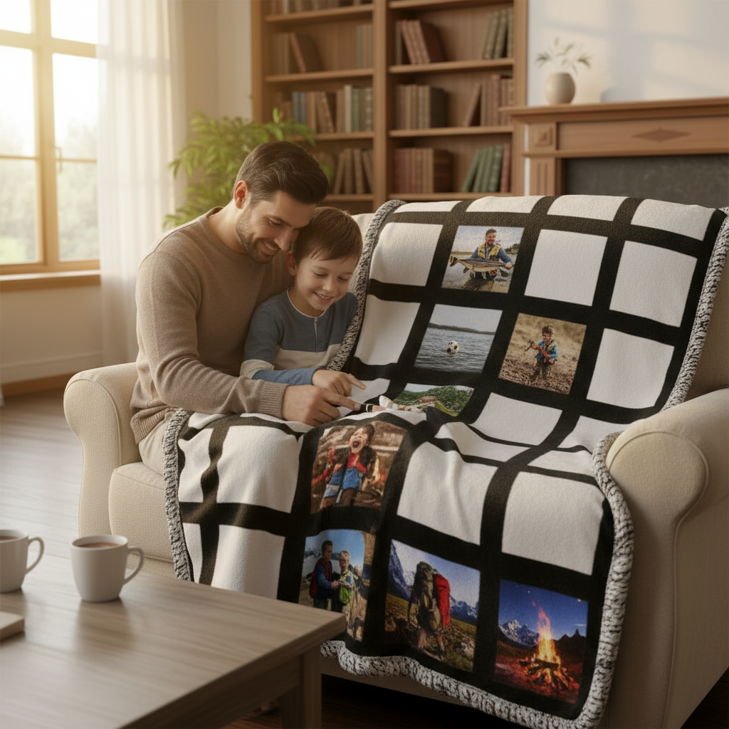 Memory Blanket - Father Son Bonding