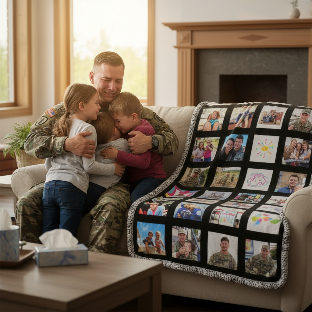 Memory Blanket - Military Family Reunion
