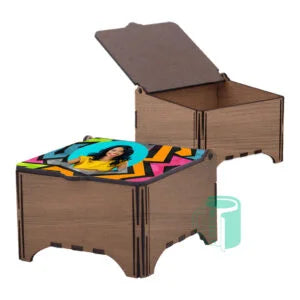 Personalized Hardboard Keepsake Box - Custom Photo Sublimation Jewelry Storage | American MDF Quality | Weddings, Baby & Memorials | Made in South Africa