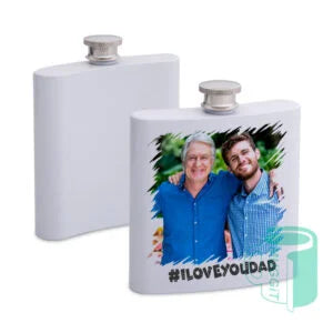 6oz Stainless Steel Hip Flask | Custom Logo & Photo Printing | Father's Day Gifts SA