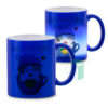 Personalized Glossy Blue Magic Mug - Custom Photo & Name - 11oz Color-Changing