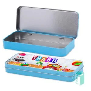 Metal Pencil Boxes Pink & Blue | Customizable Printable Insert | Kids School Gifts SA