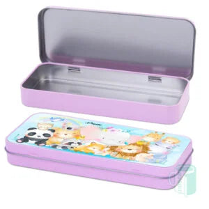 Metal Pencil Boxes Pink & Blue | Customizable Printable Insert | Kids School Gifts SA