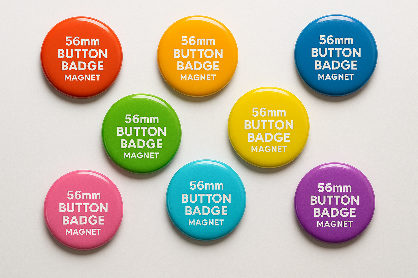 Multiple Button Badges Display - Promotional Context