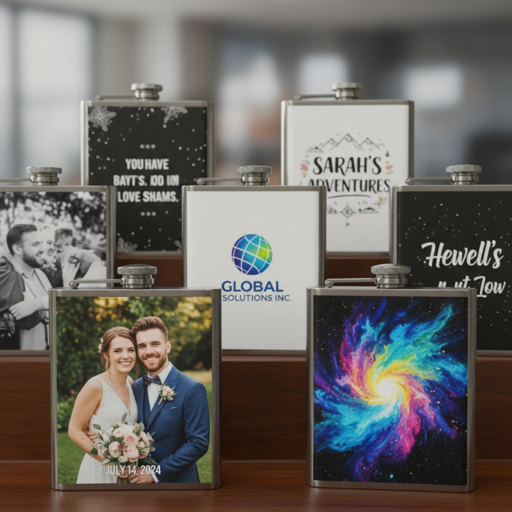 Multiple custom flask designs