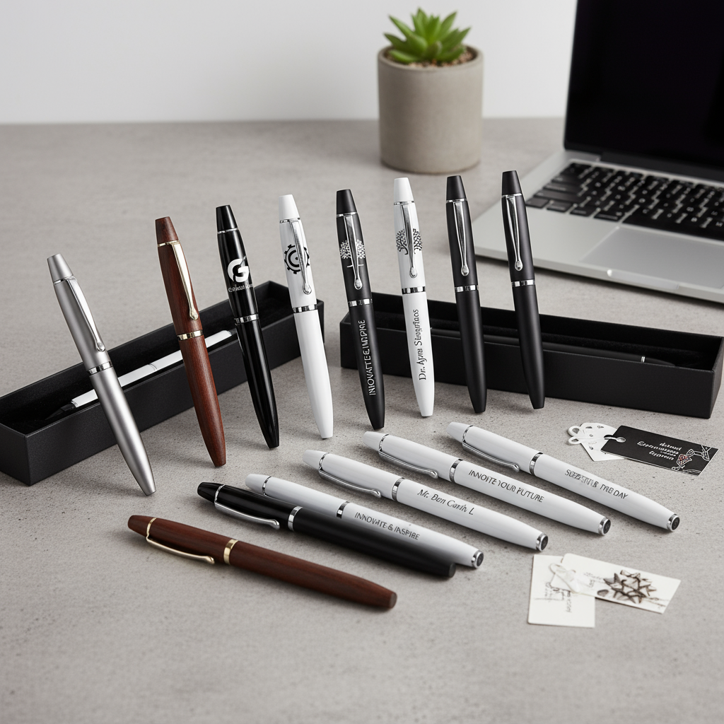 Multiple custom pens with different designs