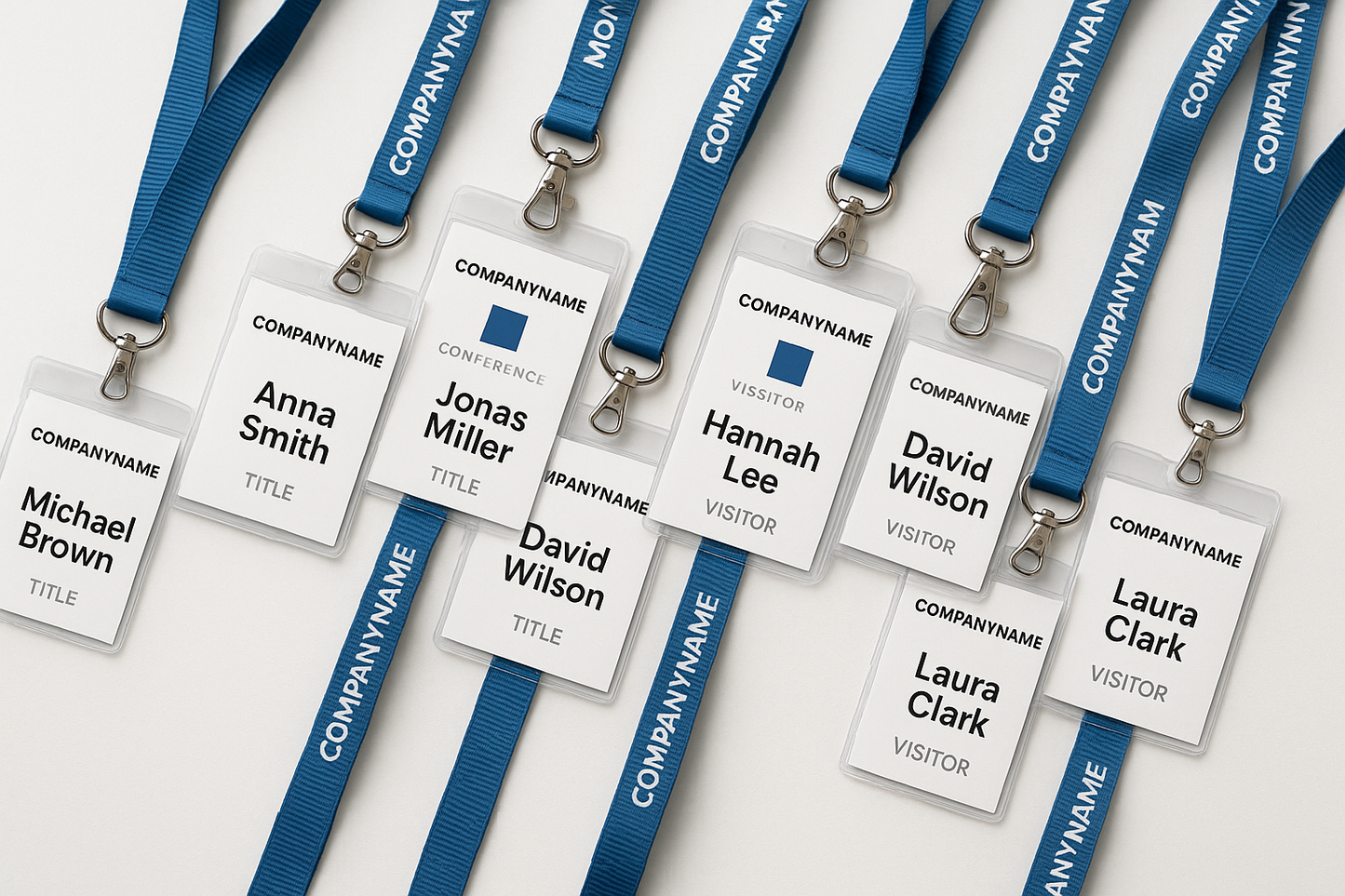 Multiple ID Tags with Branded Lanyards