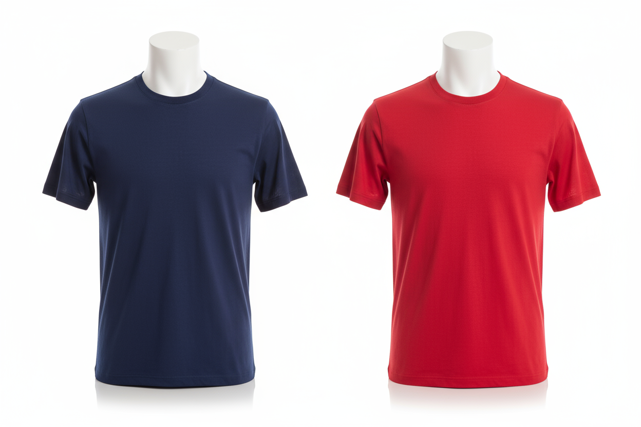 Navy Blue and Red T-Shirts
