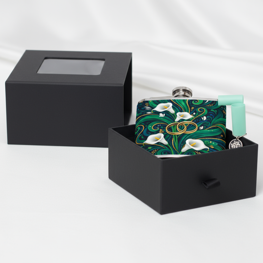 Opened gift box presentation