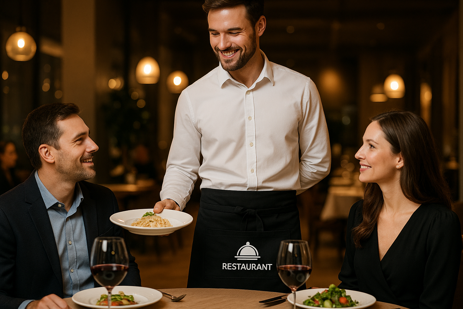 Restaurant Waiter Waist Apron
