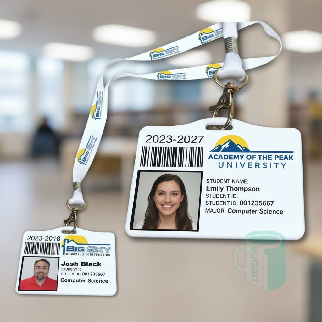 School university student ID card