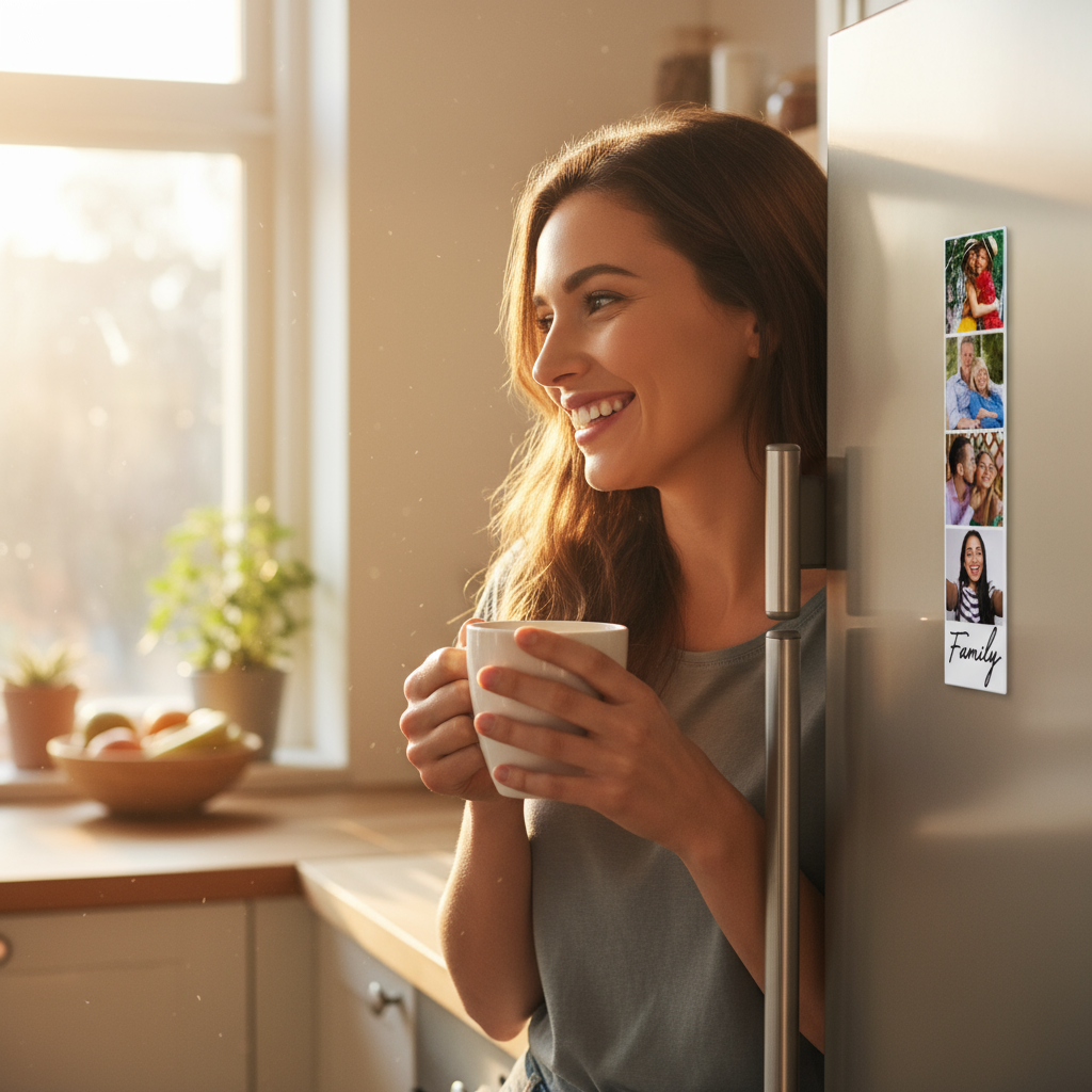 Woman enjoying memories with morning coffee